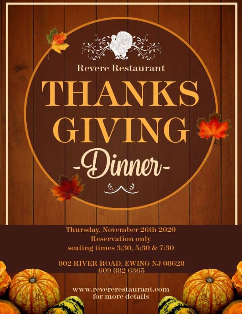 Thanksgiving Takeout 2020 Nj